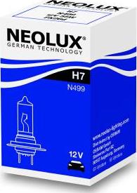 NEOLUX® N499 - Лампа галогенная H7 12V 55W PX26d Standart (стандартные характеристики) autodif.ru