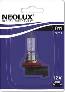 NEOLUX® N711-01B - Лампа галоген.H11 12 V 55 W иномарки (PGJ19-2) Standart (блистер 1шт.) (NEOLUX) autodif.ru