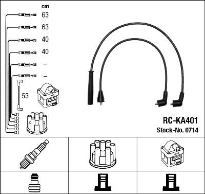 NGK 0714 - Комплект проводов зажигания autodif.ru