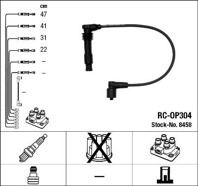 NGK 8458 - Комплект проводов зажигания autodif.ru