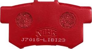 NiBK PN8397S - Комплект высокоэффективных тормозных колодок autodif.ru