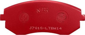 NiBK PN7460S - PN7460S-NIBK колодки дисковые передние! PERFORMANCE\ Subaru Legacy 98-03 autodif.ru