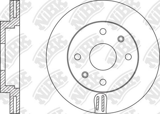 NiBK RN1571 - Тормозной диск autodif.ru