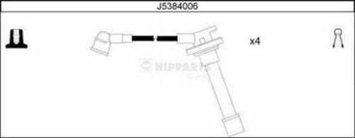 Nipparts J5384006 - Комплект проводов зажигания autodif.ru