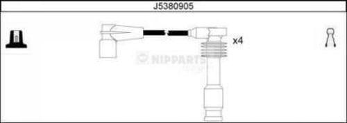 Nipparts J5380905 - Комплект проводов зажигания autodif.ru
