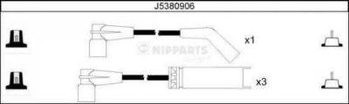 Nipparts J5380906 - Комплект проводов зажигания autodif.ru