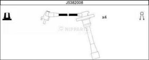 Nipparts J5382008 - Комплект проводов зажигания autodif.ru