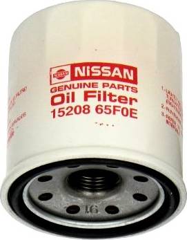 NISSAN 15208-65F0E - Фильтр масляный двигателя NISSAN Juke, March, Maxima, Murano, Navara, Pathfinder, INFINITI FX35, QX6 autodif.ru