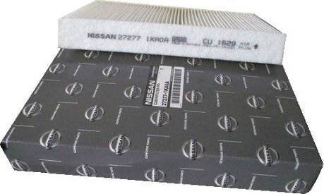 NISSAN 27277-1KA0A - Фильтр салона Nissan F15, B17, C13 (не угольный) autodif.ru