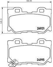 NISSAN D4060JL00J - Тормозные колодки, дисковые, комплект autodif.ru