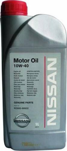 NISSAN KE90099932 - Масло моторное Nissan Motor Oil 10W-40 SL/СF A3/B4 полусинтетическое 1 л autodif.ru