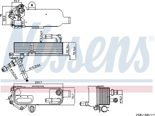 Nissens 91298 - Масляный радиатор, двигательное масло autodif.ru