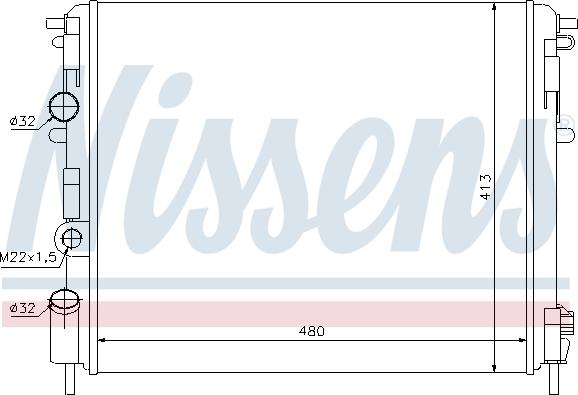 Nissens 63794 - Радиатор системы охлаждения DACIA: LOGAN 1.4 (LSOA, LSOC, LSOE, LSOG)/1.6 (LSOB, LSOD, LSOF, LSOH)/1 autodif.ru