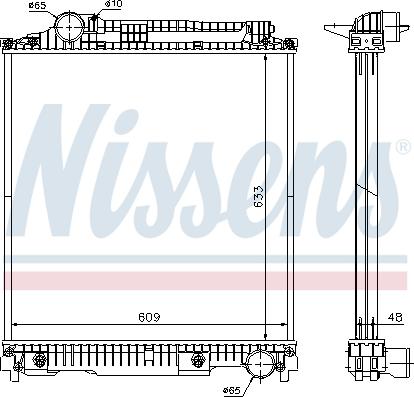 Nissens 626470 - Радиатор, охлаждение двигателя autodif.ru