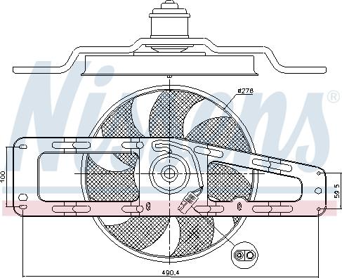 Nissens 85498 - Вентилятор, охлаждение двигателя autodif.ru