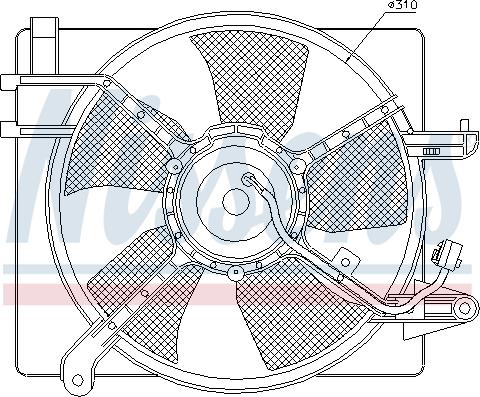 Nissens  85061 - Вентилятор, охлаждение двигателя autodif.ru