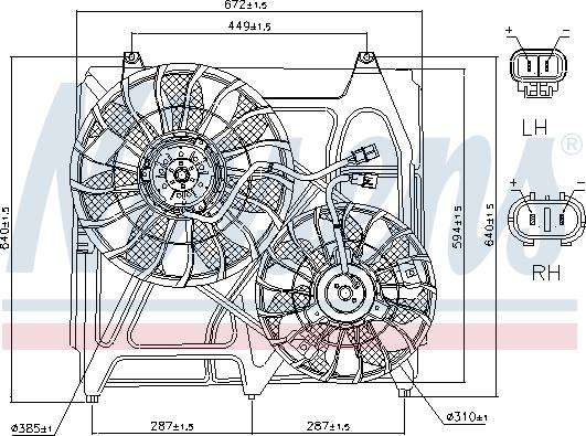 Nissens 85271 - Вентилятор, охлаждение двигателя autodif.ru
