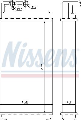 Nissens 70220 - Радиатор отопителя AUDI: 100 (43, C2) 1.6/1.9/2.0/2.1 76-82 , 100 (44, 44Q, C3) 1.8/1.8 KAT/1.8 QUAT autodif.ru