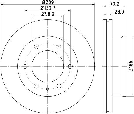 Nisshinbo ND5052K - Тормозной диск autodif.ru