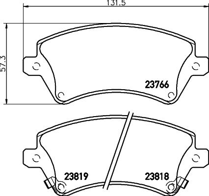 Nisshinbo NP1049 - Тормозные колодки, дисковые, комплект autodif.ru