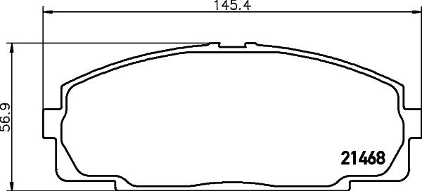 Nisshinbo NP1004 - Тормозные колодки, дисковые, комплект autodif.ru