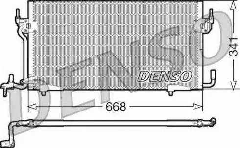 NPS DCN07060 - Конденсатор кондиционера autodif.ru