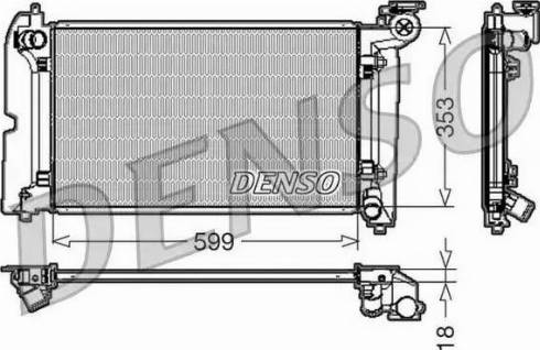 NPS DRM50011 - Радиатор, охлаждение двигателя autodif.ru