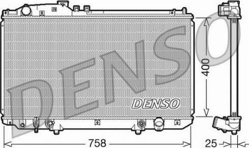 NPS DRM51006 - Радиатор, охлаждение двигателя autodif.ru