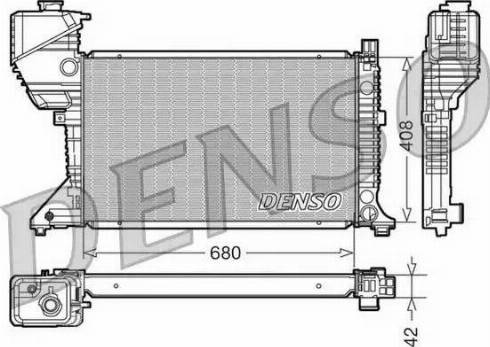 NPS DRM17017 - Радиатор, охлаждение двигателя autodif.ru