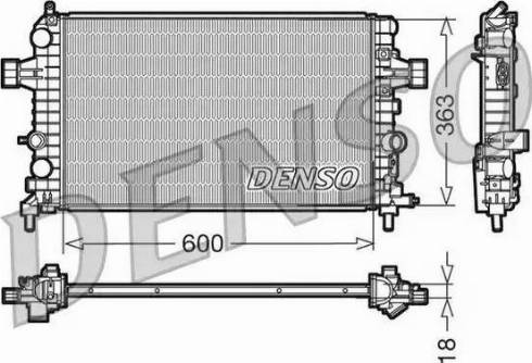 NPS DRM20103 - Радиатор, охлаждение двигателя autodif.ru