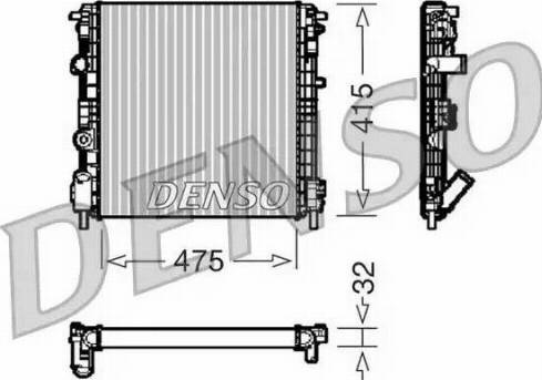 NPS DRM23015 - Радиатор, охлаждение двигателя autodif.ru
