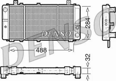 NPS DRM27001 - Радиатор, охлаждение двигателя autodif.ru