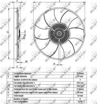 NRF 49539 - Сцепление, вентилятор радиатора autodif.ru