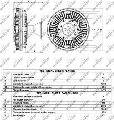 NRF 49087 - Сцепление, вентилятор радиатора autodif.ru
