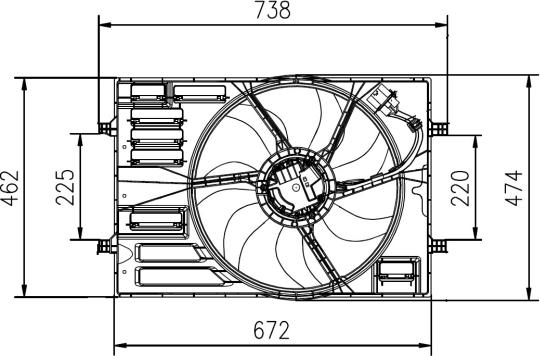 NRF 47950 - Вентилятор, охлаждение двигателя autodif.ru