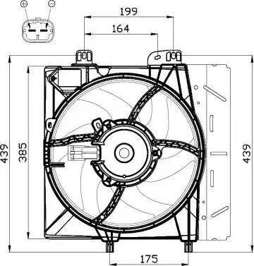 NRF 47495 - Вентилятор, охлаждение двигателя autodif.ru