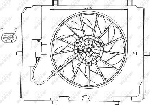 NRF 47067 - Вентилятор, охлаждение двигателя autodif.ru