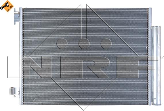 NRF 350212 - радиатор кондиционера!\ Dacia Logan/Sandero 12>, Renault Clio 0.9-1.6i/DCi 13> autodif.ru