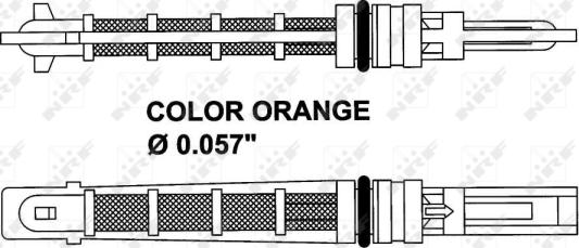 NRF 38449 - Клапан расширительный оранжевый autodif.ru