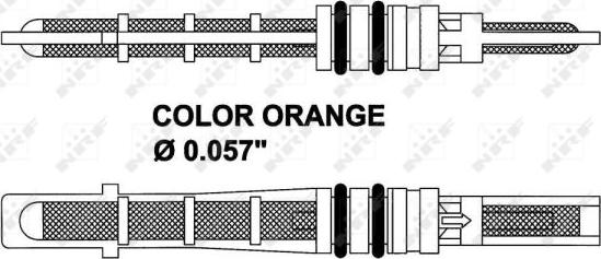NRF 38209 - NRF 38209_форсунка клапан кондиц-ра расшир.! Orifice Orange- Ford Focus 98-04. Hyundai Accent 00-05 autodif.ru