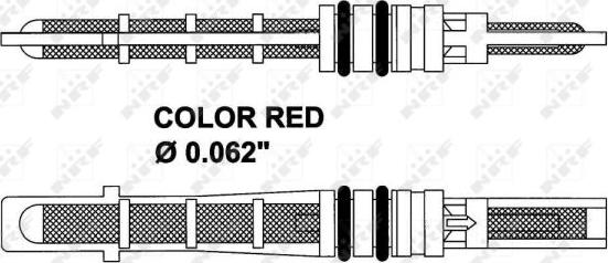 NRF 38208 - NRF 38208_клапан кондиционера расширительный! Orifice Red- Ford Mondeo 1.6-2.5 93-00 autodif.ru