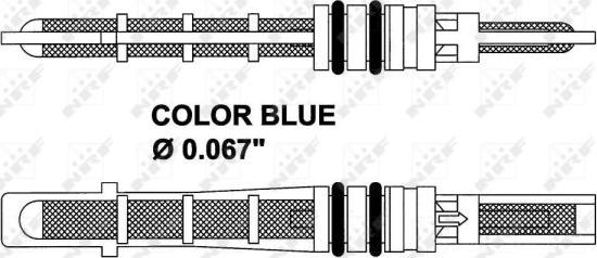 NRF 38207 - NRF 38207_клапан кондиционера расширительный! Orifice Blue- Ford Mondeo 1.6-2.5 93-00 autodif.ru