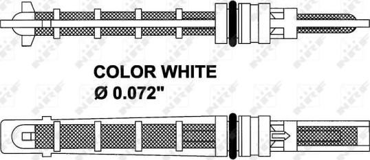 NRF 38211 - NRF 38211_клапан кондиционера расширительный! Orifice White- Audi 100 82> autodif.ru