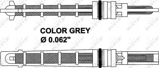NRF 38213 - NRF 38213_клапан кондиционера расширительный! Orifice Grey- Audi 100 82> autodif.ru