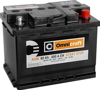 Omnicraft 2402377 - Стартерная аккумуляторная батарея, АКБ autodif.ru