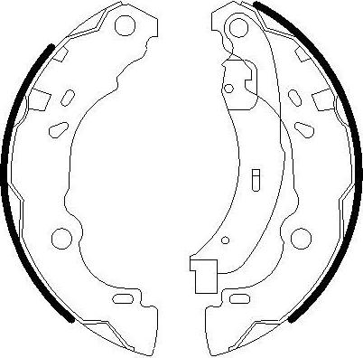 Omnicraft 2255690 - Комплект тормозных колодок, барабанные autodif.ru