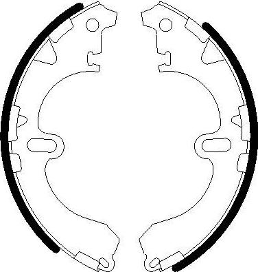 Omnicraft 2255843 - Комплект тормозных колодок, барабанные autodif.ru