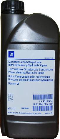 Opel 93165414 - Масло трансмиссионное для автомат. КПП Getriebeol Automatikgetriebe DEXRON VI, 1 л. autodif.ru