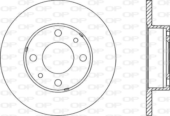 Open Parts BDA1131.10 - Тормозной диск autodif.ru