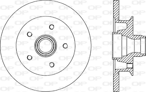 Open Parts BDR1581.10 - Тормозной диск autodif.ru